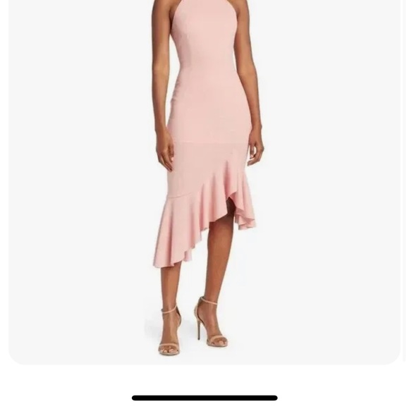 NWT The Fashion Poet Ruffle Mock Neck Dress - Picture 3 of 7